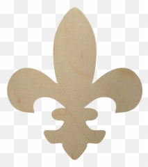 Wooden Fleur De Lis Cutout - Shamrock Png,Fleur De Lis Png