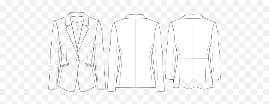 Sewing Pattern Ladies Jacket - Long Sleeve Png,Bomber Jacket Template Png