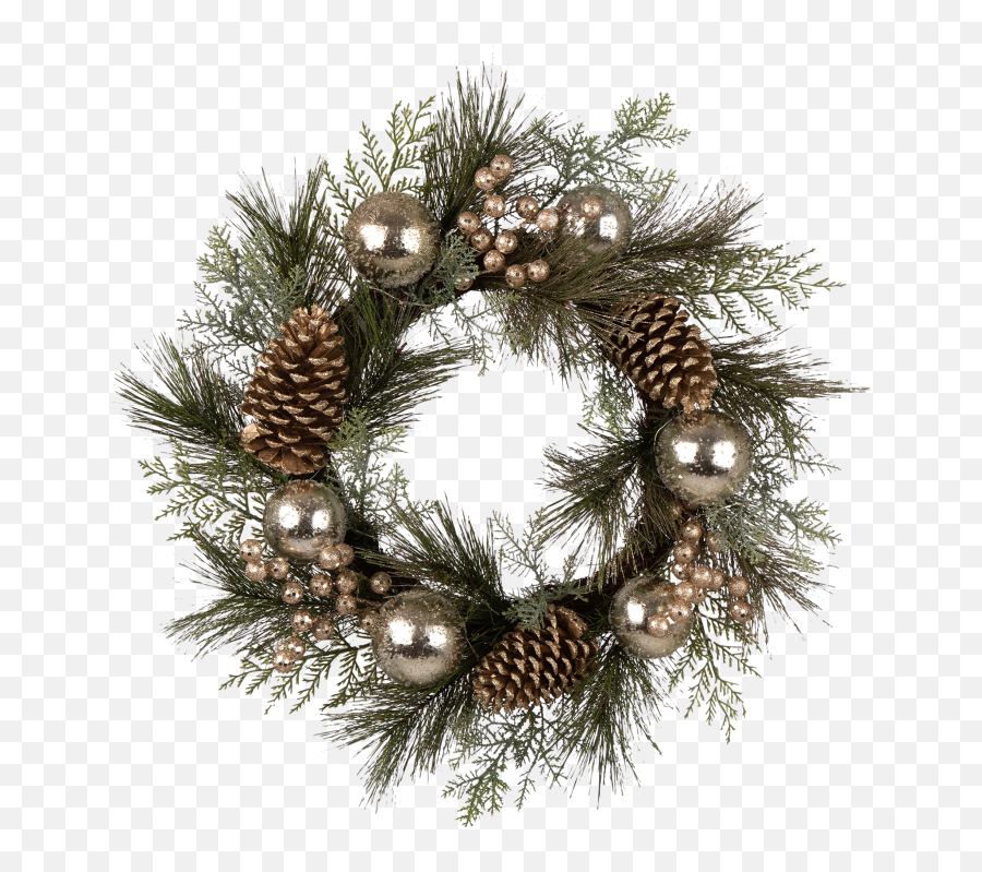 Glitzhome 24 Led Pre - Lit Greenery Berry Holly Pine Cone Wreath Png,Christmas Greenery Png