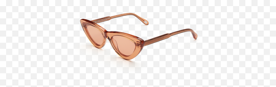 006 Clear Sunglasses In Peach - Full Rim Png,Swag Glasses Transparent