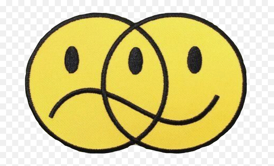 Smiley Smileyface Yellow Sticker - Retro Aesthetic Smiley Face Png,Frowning Happy Face Icon