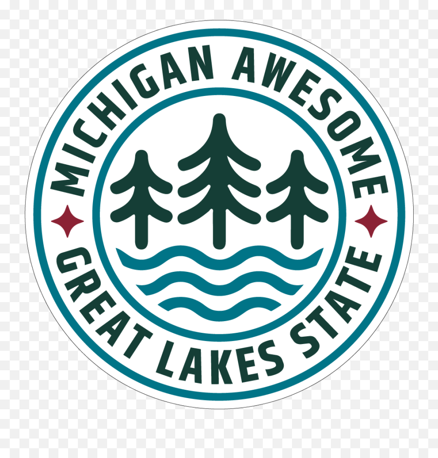 Great Lakes Icon Circle Sticker - Language Png,Icon Wall Stickers