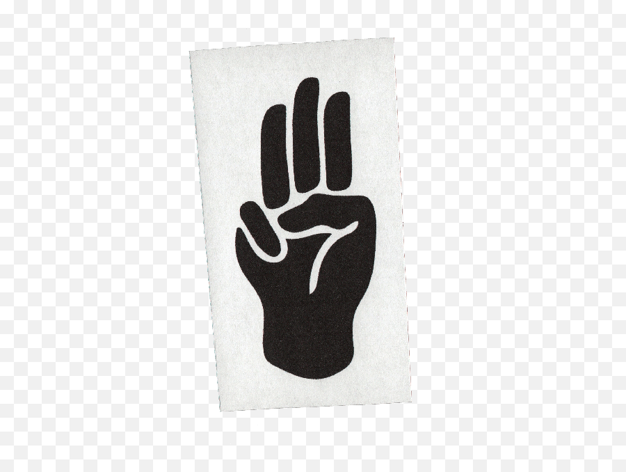 Raise Three Fingers To Support - Sign Language Png,Creative Art Challenge Icon