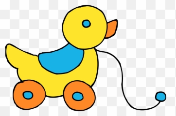 Toy Duck Clipart - Transparent Background Baby Toy Clipart Png,Duck Clipart Png
