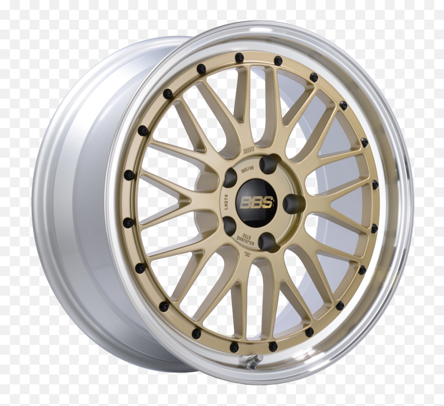 Bbs Lm 19x85 5x120 Et32 Gold Center Diamond Cut Lip Wheel - 82mm Pfsclip Required Gold Bbs Wheels Png,Icon Stage 7 4runner