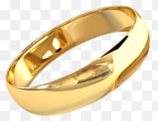 Download Gold Ring Wedding - One Wedding Ring Png,Gold Ring Png
