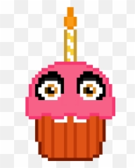Fnaf - Cupcake Pixel Art png