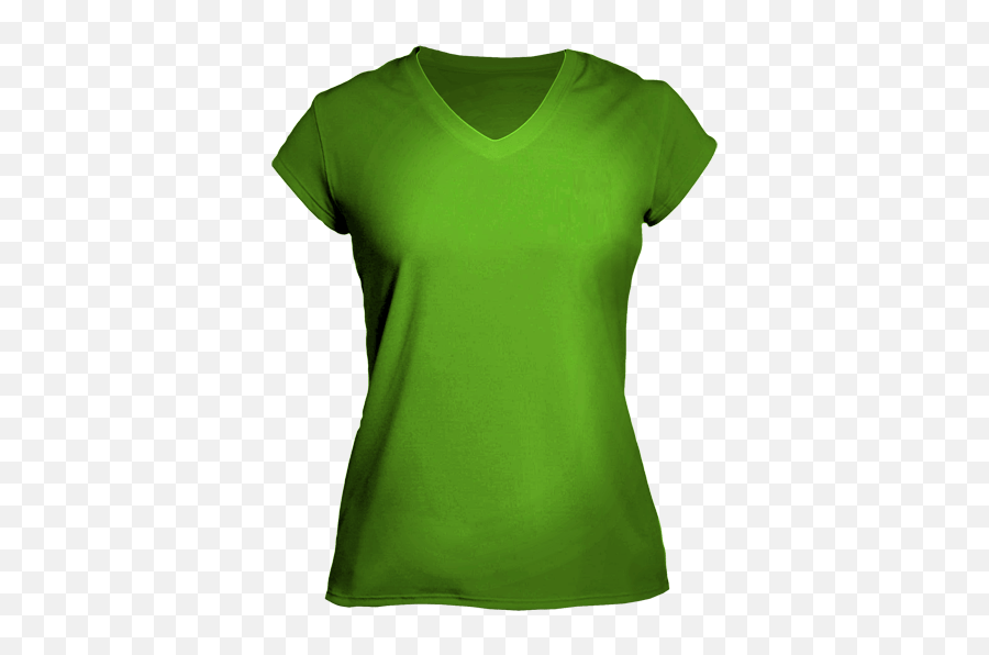 Apple Green T - V Neck Plain Yellow Shirt Png,Green Shirt Png