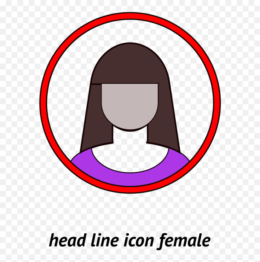 Female Bust Round Icon - Dot Png,Bust Icon