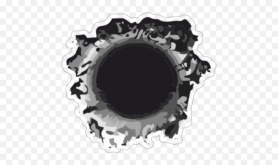 Bullet Hole Stickers - Bullet Hole Transparent Background Png,Black Hole Transparent Background