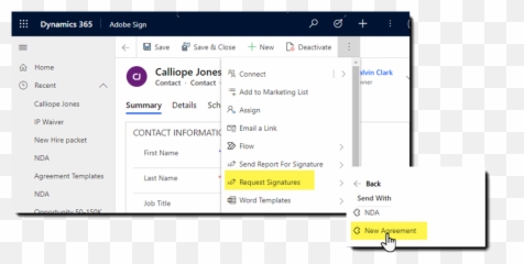 Adobe Sign For Microsoft Dynamics Crm Online User Guide - Vertical png