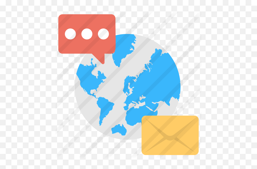 Global Communication - Free Communications Icons Maps Black World Sticker Png,Blue Circle Over Internet Icon