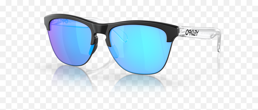 Oakley Frogskins Lite Matte Black Sunglasses Us - Oakley Frogskins Lite Oo9374 02 Png,Fashion Icon With Big Glasses