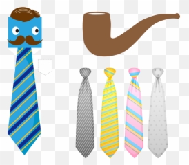 Tie Transprent Png Vector Transparent - Caricatura Corbata