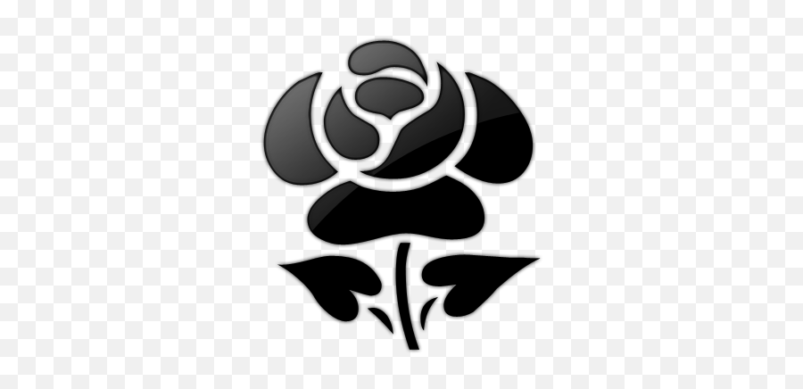 Black And White Rose Cartoon Png