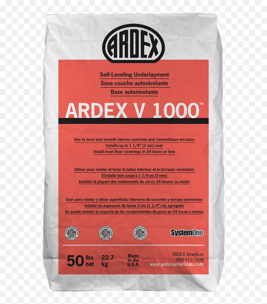 Ardex V 1000 Self - Leveling Tile Underlayment 50 Lb Bag Ardex B20 Png,Lav Icon In Tray