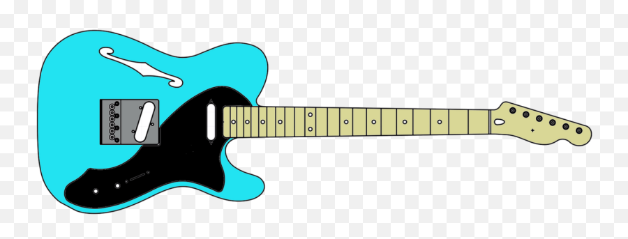 Skinny U201ctu201d Thinline Style - Mgw Acrylic Template System Solid Png,Guitar Icon Vector