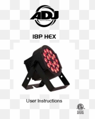 Adj 18p Hex Led Fixture Instruction Manual - Manuals American Dj Png,Hex Icon Iphone 6 Plus