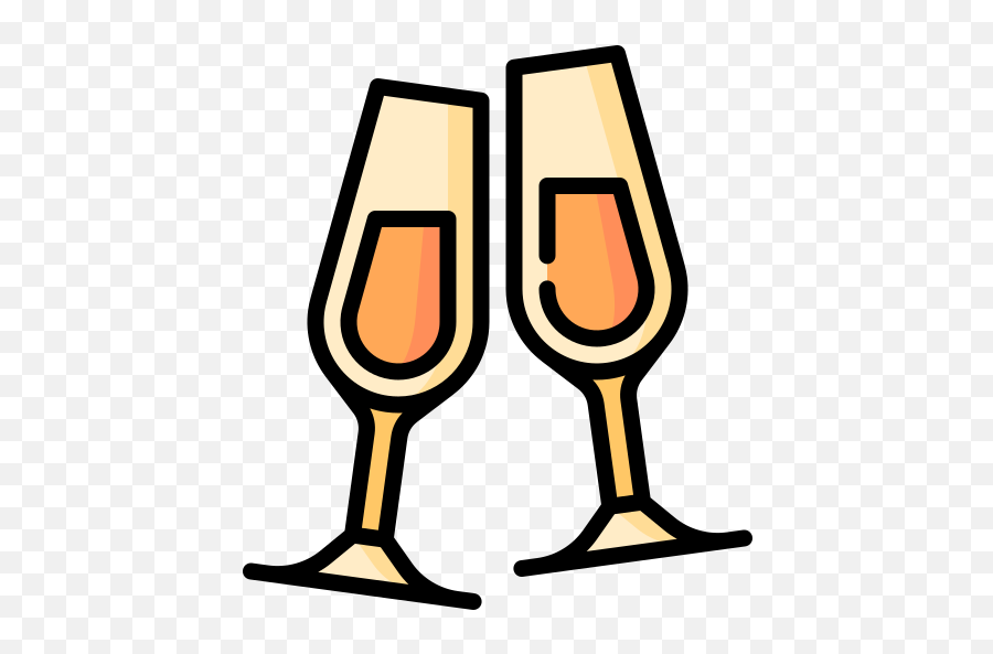 Champagne Glasses - Free Food And Restaurant Icons Champagne Glass Png,Champagne Icon Png