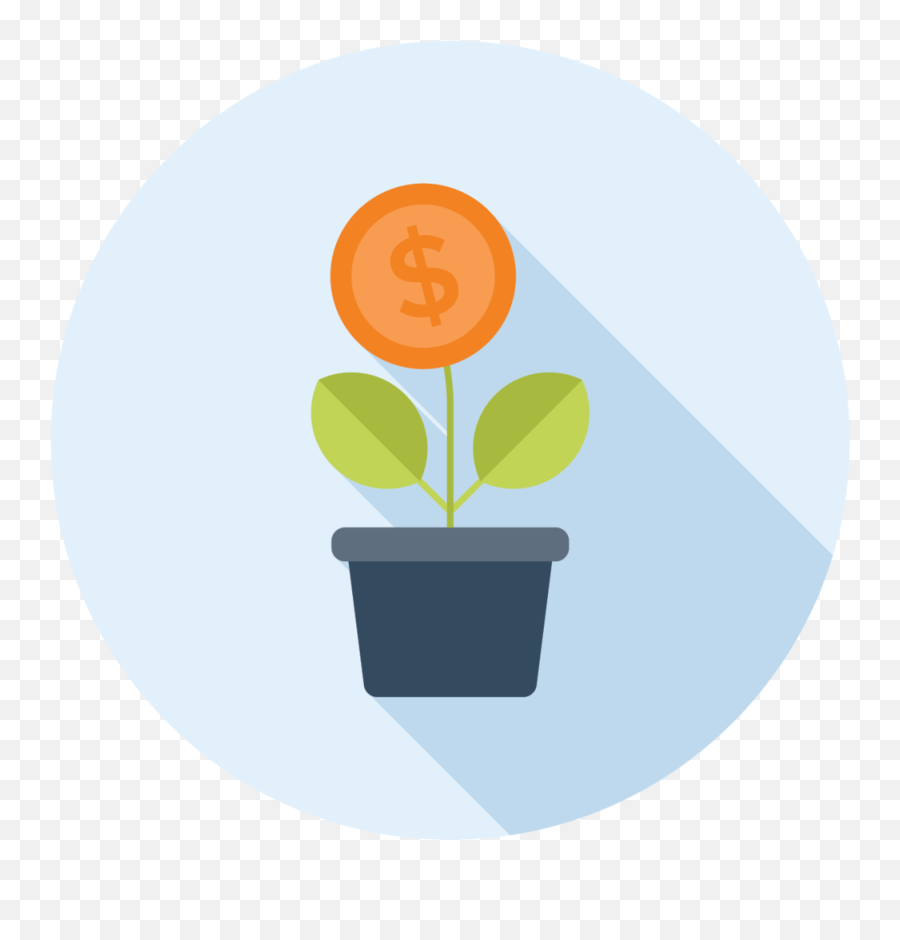 Growth - Vector Icon Investasi Full Size Png Download Investment,Money Vector Icon