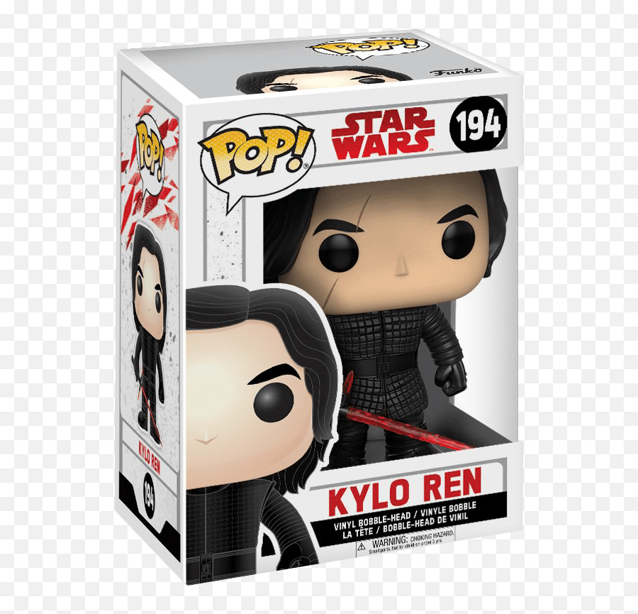 Funko Pop Star Wars The Last Jedi - Kylo Ren Vinyl Bobblehead New Kylo Ren Funko Pop Png,Kylo Ren Png