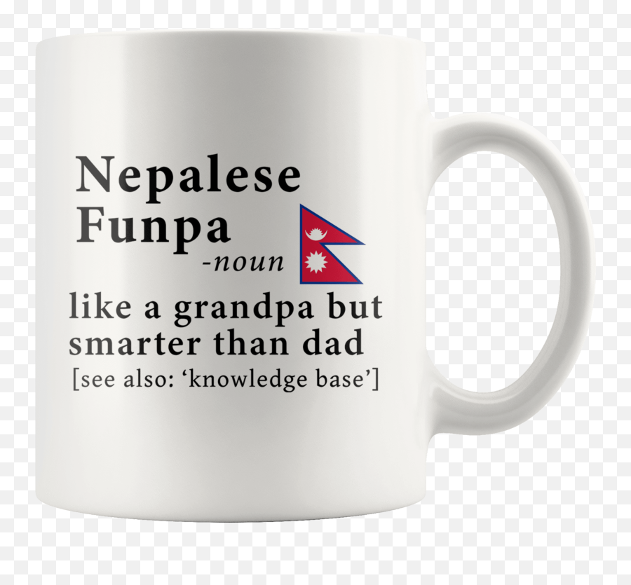 Nepalese Funpa Definition Nepal Flag Grandpa Day - 11oz Portable Network Graphics Png,Nepal Flag Png