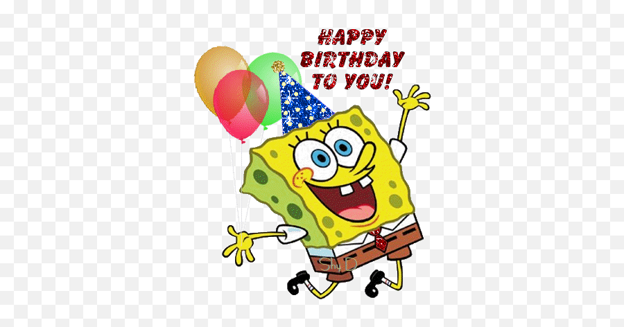 Happy Birthday To - Sponge Bob Png,Spongebob Transparent Gif