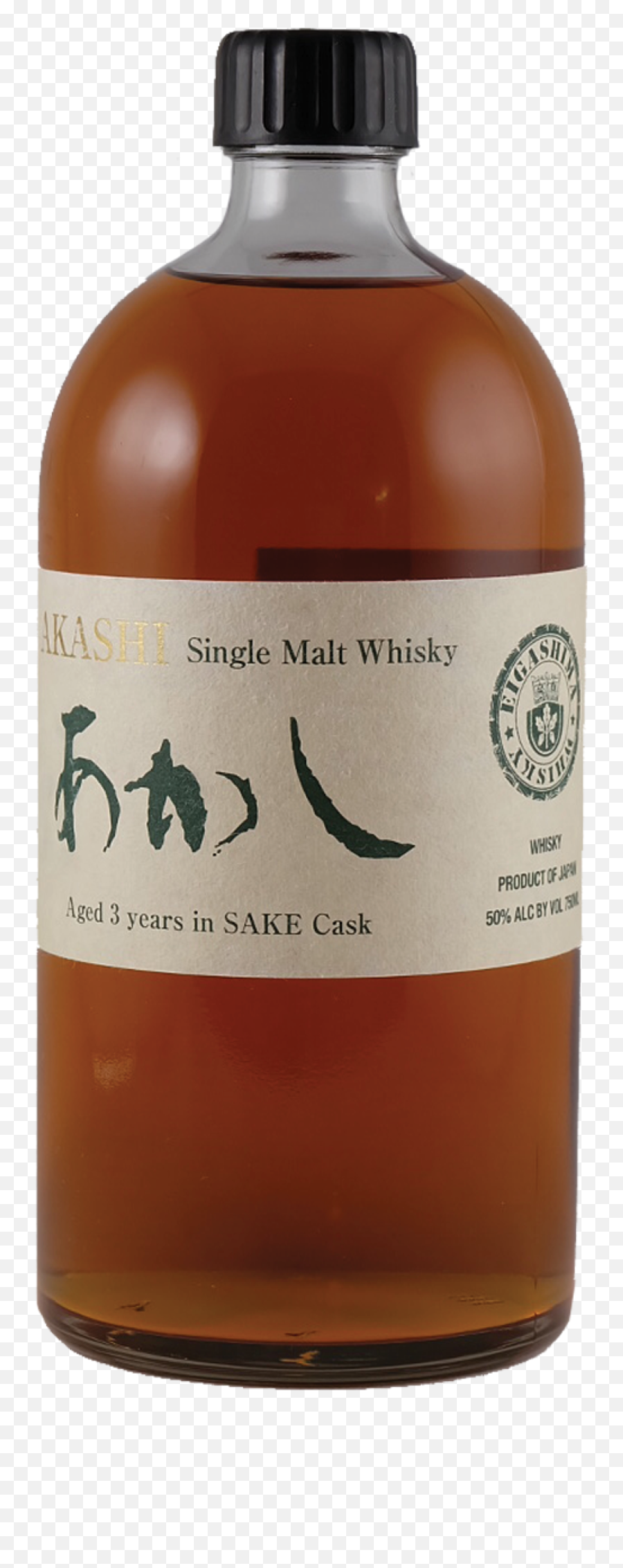 Single Malt Whisky Sake Cask Akashi - Glass Bottle Png,Sake Png