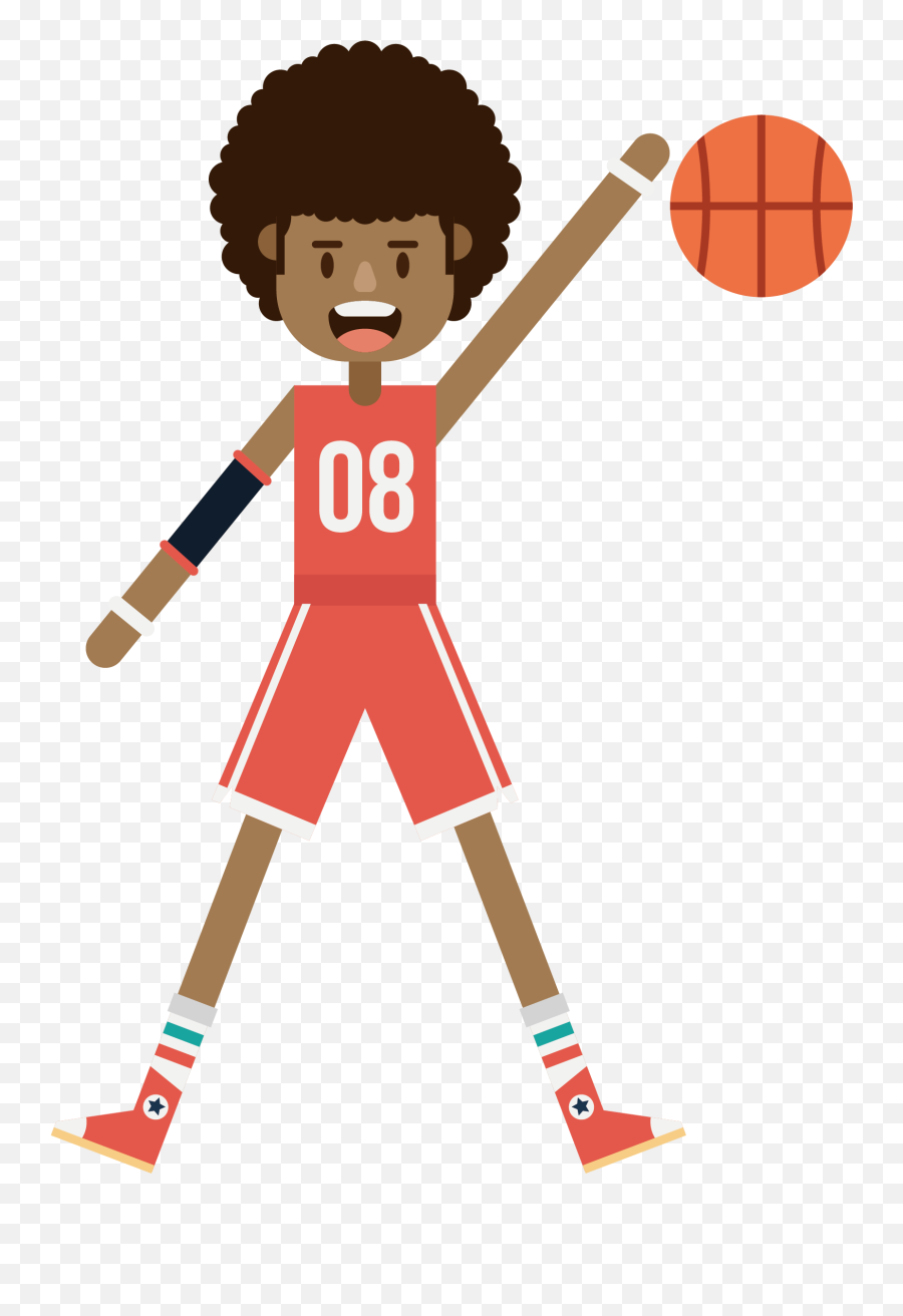 Basketball Player Athlete Court - Basquetbol Dibujo De Un Básquetbol Png,Basketball Player Png