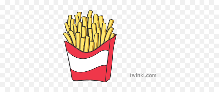 French Fries Illustration - Twinkl French Fries Illustration Png,French Fries Png