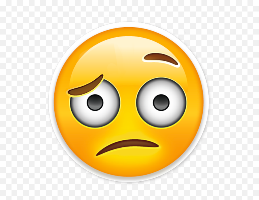Disappointed Emoji Png Transparent Collections - Confused Emoji Transparent Background,Confused Png