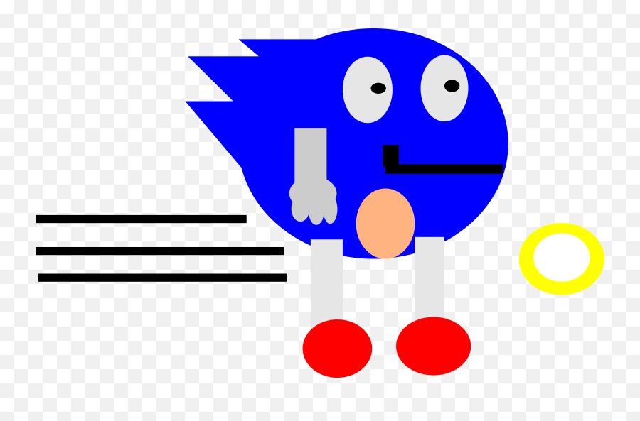 Free Sonic - Sanic Clipart Png Download Full Size Clip Art,Sonic Running Png