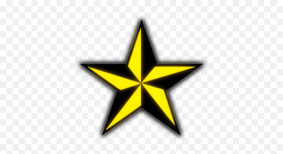 Star Transparent - Roblox 3d Star Tattoo Black And White Png,Yellow Star Transparent
