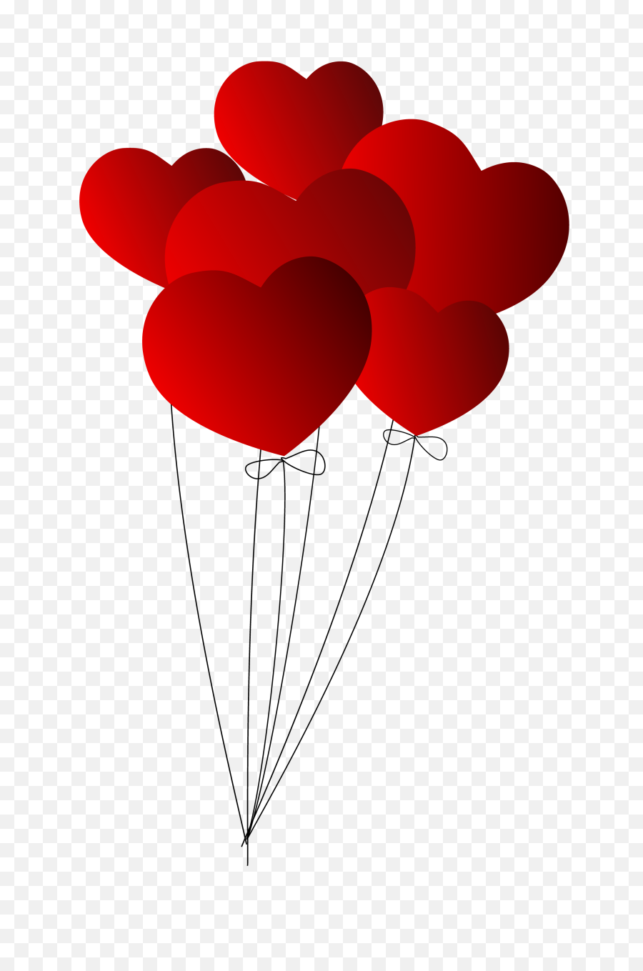 Download Hd Heart Balloon Png Image - Love Heart Balloons Png,Heart Balloon Png
