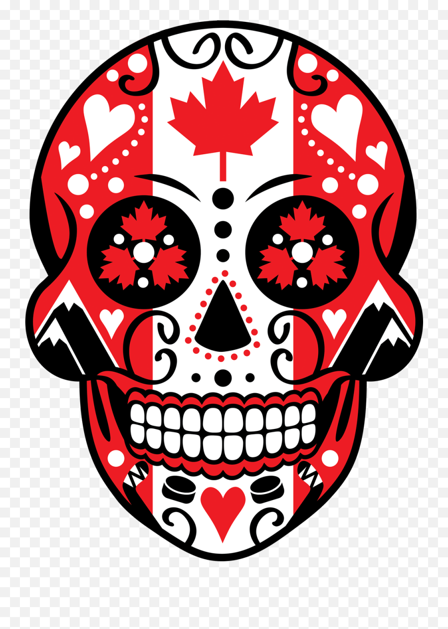 Candy Skull Png - What Do You Think About This Sugar Skull Canada Flag,Sugar Skull Png