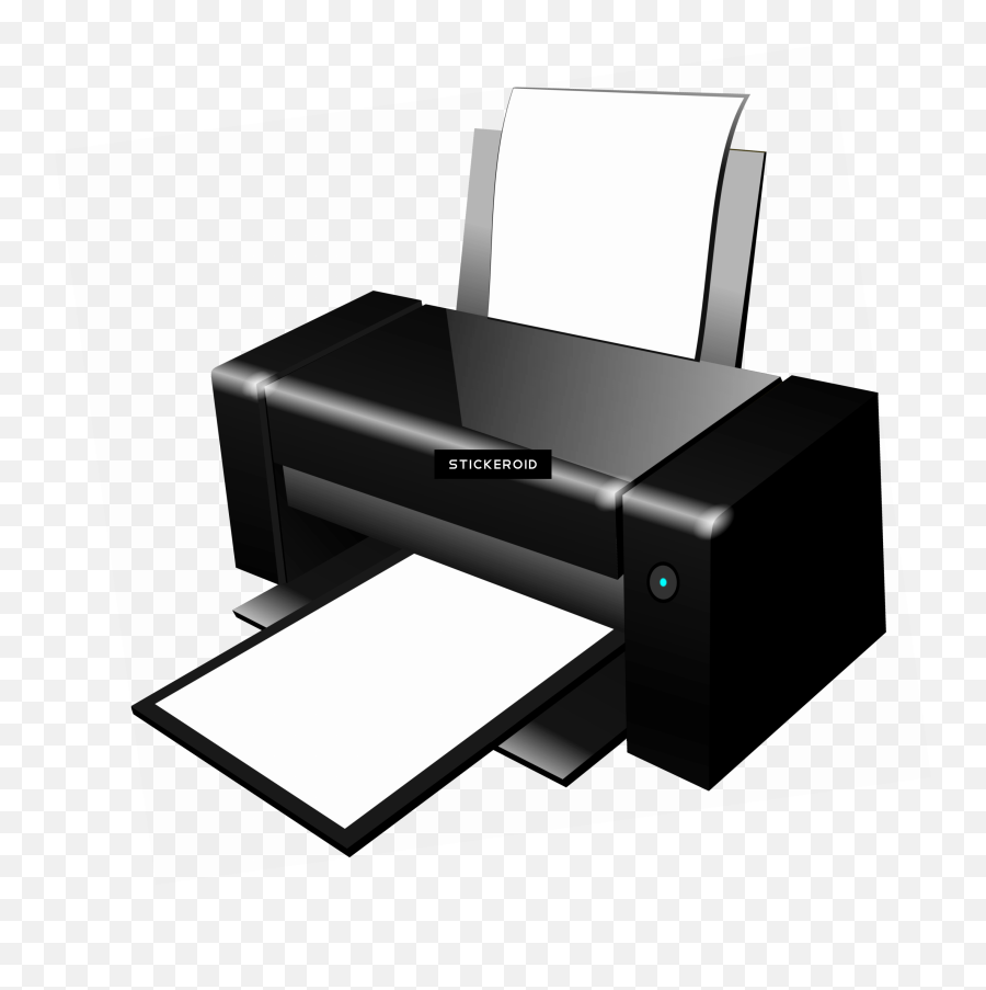 Black Clipart Printer - Printer Clipart Black And White Png,Printer Png