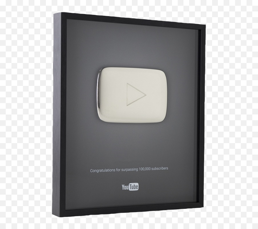 Silver Play Button Png Youtube Icon