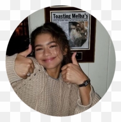 Zendaya Sticker Brown Aesthetic Png