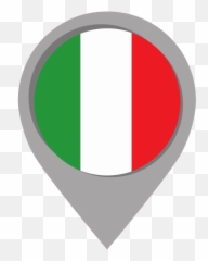 Italy Pin Pointer Mark Flag Language Icon - Vertical png
