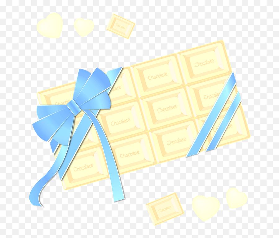 White Chocolate With Blue Ribbon Bow Clipart Free Download - Packet Png,Blue Bow Png