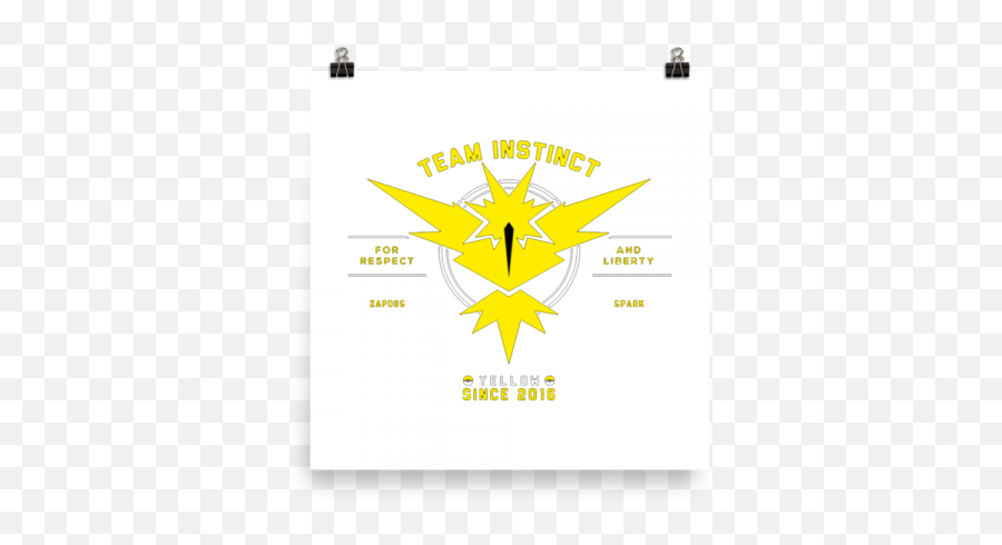 Buy Pull Pokémon Go Team Instinct Since - Vertical Png,Team Instinct Logo