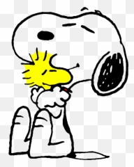 Download Clipart Transparent Library Woodstock Hug - Snoopy With Woodstock Transparent Background Png,Charlie Brown Png