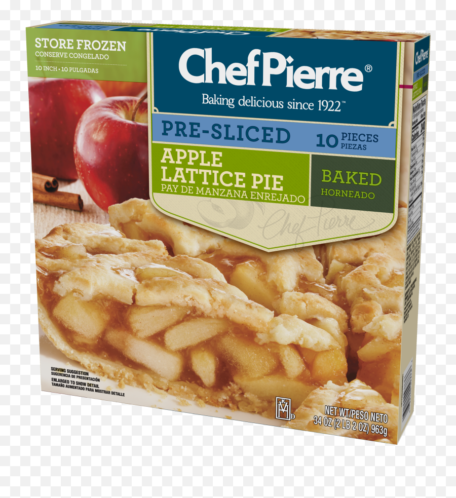 Pie Apple 10 Slice Pre Bake - Diet Food Png,Apple Slice Png