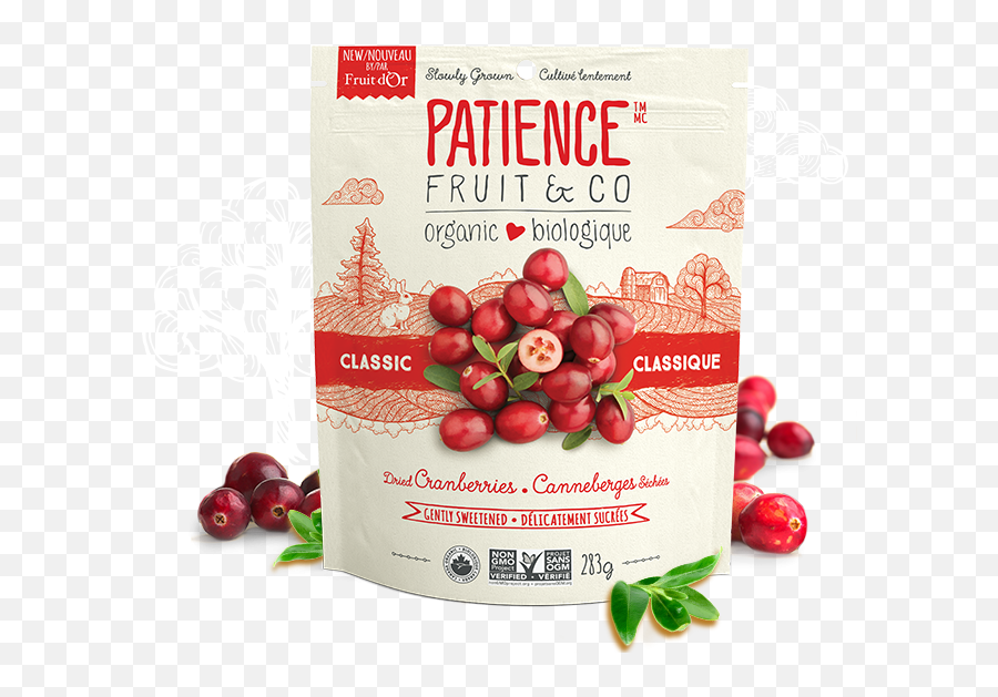 Download Hd Patience Fruit Co - Canneberges Séchées Png,Cranberries Png