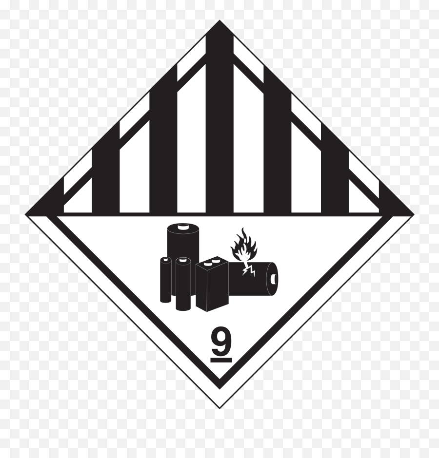 Datasheet - Class 9 Label Png,Lithium Icon Battery Top Cap Assembly