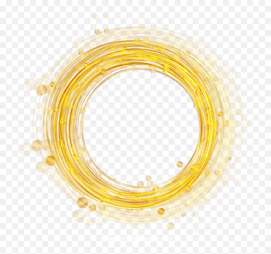 Gold Ring Vector Material Png Download - Bangle,Gold Ring Png