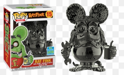 Rat Fink Grey Chrome - Pop png