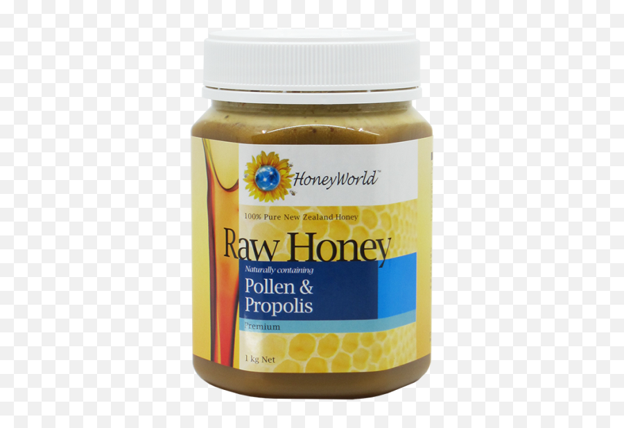 Raw Honey Enriched With Bee Pollen U0026 Propolis 1 Kg - Honey World Png,Pollen Png