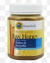 Raw Honey Enriched With Bee Pollen U0026 Propolis 1 Kg - Honey World Png,Pollen Png