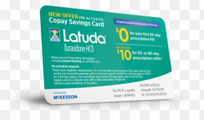 Copay Savings And Support Latuda Lurasidone Hcl - Horizontal png